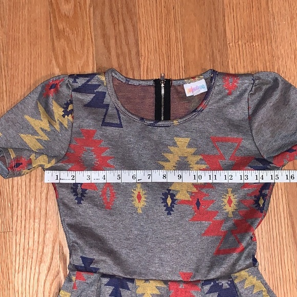 LulaRoe Amelia Southwestern Print Dress XS - Picture 4 of 7